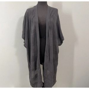 Lululemon Find Your Light Sweater Women One Size Grey Open Front Short Sleeve